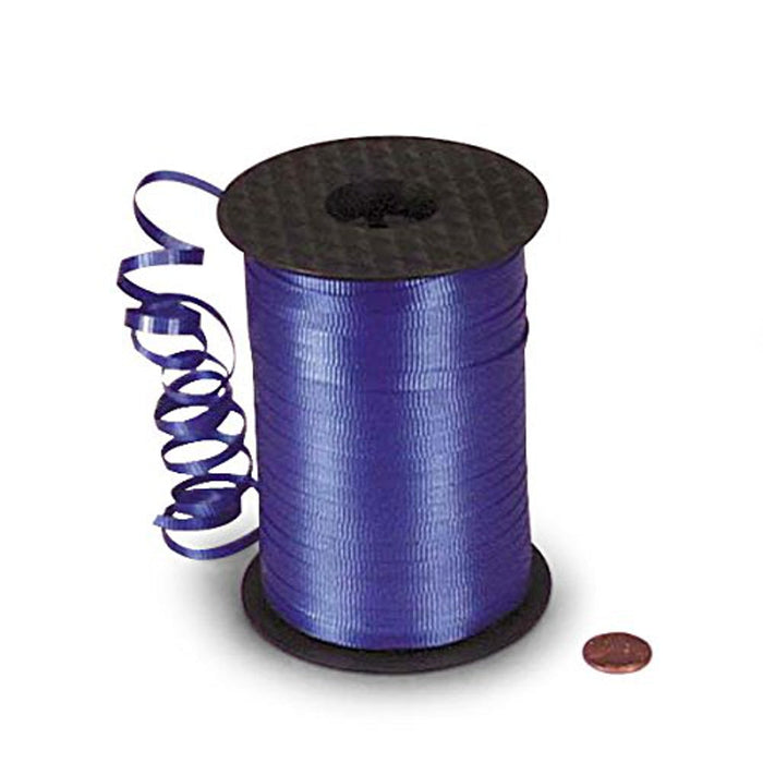 Royal Blue Curling Ribbons - Crimped - 3/16in. X 500 Yards (pm4435073)