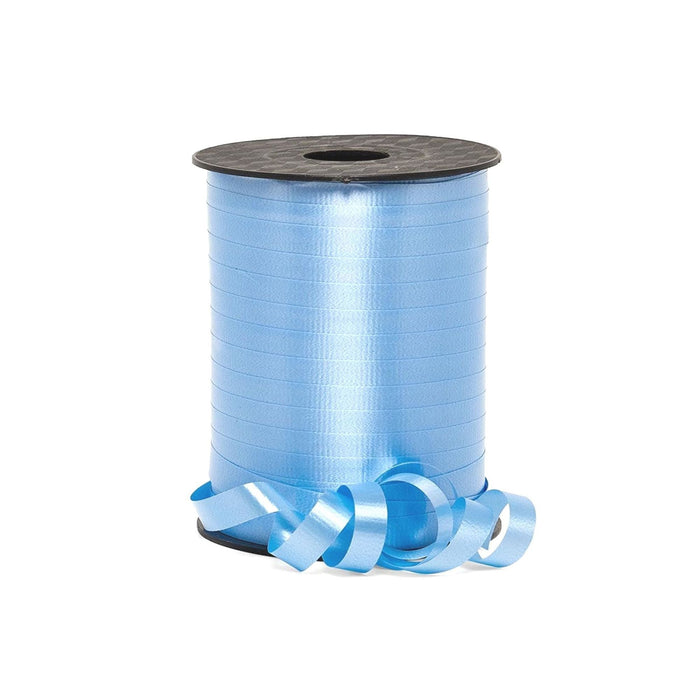 Blue Poly Ribbon | Blue Curling Ribbon | Pastel Blue Crimped Curling Ribbon - 3/8in. x 250 Yards (pm4435679)