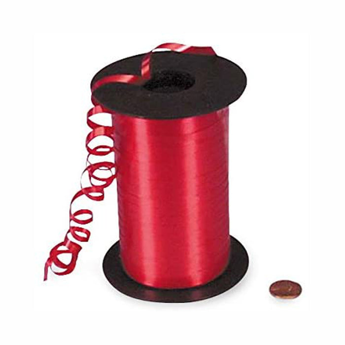 Red Curling Ribbon - Smooth Finish - 3/16in. X 500 Yards (pm4436030)