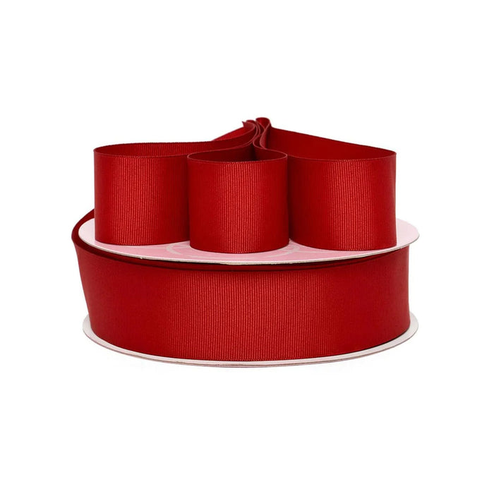 Red Ribbed Ribbon | Ruby Red Grosgrain Ribbon - 5/8in. x 50 Yards (pm46058527)