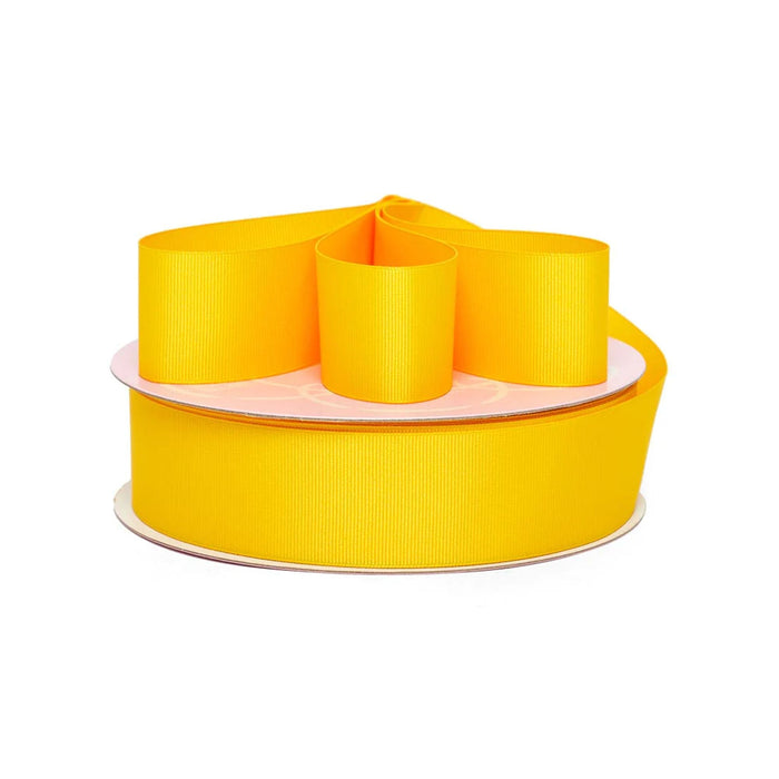 Yellow Grosgrain Ribbon | Yellow Ribbed Ribbon | Dandelion Grosgrain Ribbon - 5/8in. x 50 Yards (pm46058551)