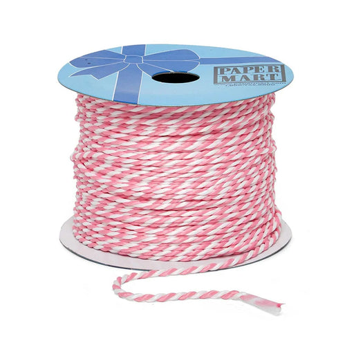 Pink White String | Pink White Cord | Pink White Bi-Color String - 2.5mm x 50 Yards (pm48010001)