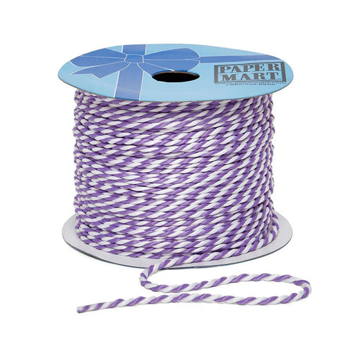 Purple White Cord | Purple White String | Purple White Bi-Color String - 2.5mm x 50 Yards (pm48010004)