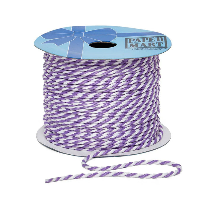 Purple White Cord | Purple White String | Purple White Bi-Color String - 2.5mm x 50 Yards (pm48010004)