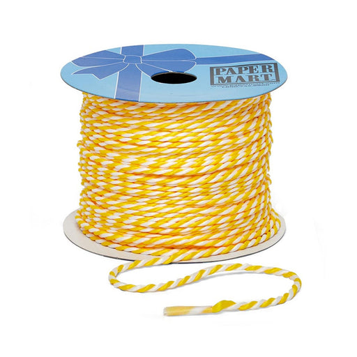 Yellow White String | Yellow White Cord | Yellow White Bi-Color String - 2.5mm x 50 Yards (pm48010005)