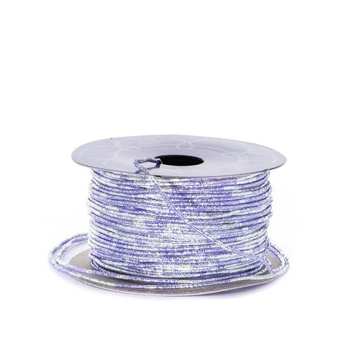 Purple Silver Twine | Purple Silver Cord | Purple Silver String | Purple and Silver Variegated Metallic Cord - 1.5mm x 50 yards (pm48311504)
