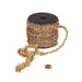 Gold Tinsel Rope | Gold Tinsel Ribbon | Gold Metallic Chenille Wired Cord - 1/2in. x 10 Yds (pm4853127)