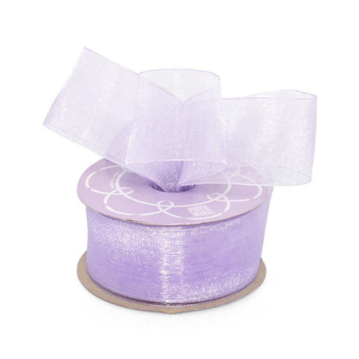 Orchid Organza Ribbon | Sheer Orchid Ribbon | Wisteria Shimmer Sheer Organza Ribbon - 1 1/2in. x 25 Yards (pm501785)