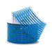 Blue Mesh Ribbon | Royal Striped Ribbon | Tinsel Striped Metallic Ribbon - Turquoise and Royal Blue - 2 1/2in. x 10 Yds (pm56005706)
