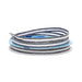 Gray Stripe Ribbon | Grey Linen Ribbon | Narrow Center Stripe Natural Ribbon - Gray and White - 3/8in. x 25 Yds (pm56270333)