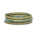 Green Stripe Ribbon | Moss Green Ribbon | Narrow Center Stripe Natural Ribbon - Moss Green and Beige - 3/8in. x 25 Yds (pm56270340)
