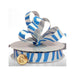 Zebra Ribbon | Animal Theme Ribbon | Zebra Style Grosgrain Ribbon - Blue and White - 5/8in. x 20 Yds (pm57052376)