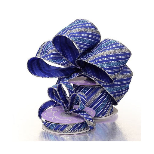 Hanukkah Giftwrap | Hanukkah Ribbon | Hanukkah Striped Ribbon - 2 1/2in. X 10 Yards (pm5726202)