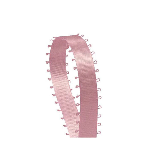 Pink Picot Ribbon | Pink Picot Edge | Light Pink Picot Satin Ribbon - Double Faced - 3/8in. x 50 Yards (pm575180435)