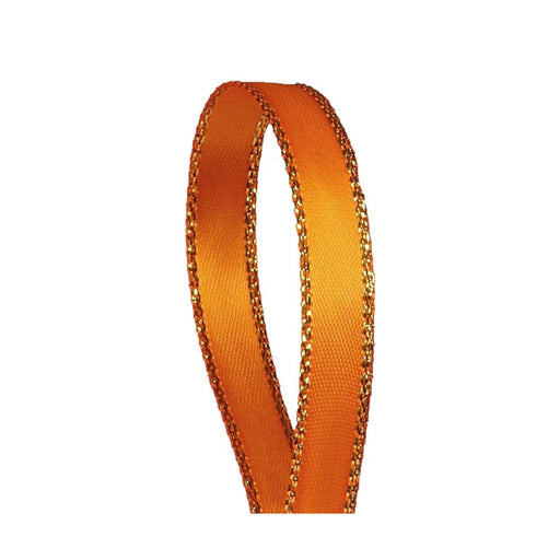 Orange Gold Ribbon | Orange Satin Ribbon | Orange Gold Edge Satin Ribbon - 3/8in. x 50 Yards (pm57520340)