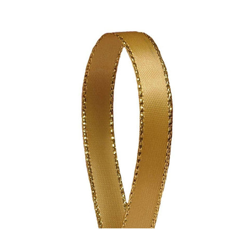 Antique Gold Ribbon | Golden Anniversary | Antique Gold Gold Edge Satin Ribbon - 3/8in. x 50 Yards (pm57520359)