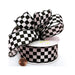 Black Checkered Ribbon | Race Car Decor | Checkered Print Satin Ribbon - White and Black - 1 1/2in. x 10 Yds (pm5752310)