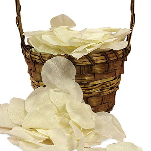Ivory Flower Petals - Medium Size - Nylon - 1 Bag - 144 Pieces (pm5752652)