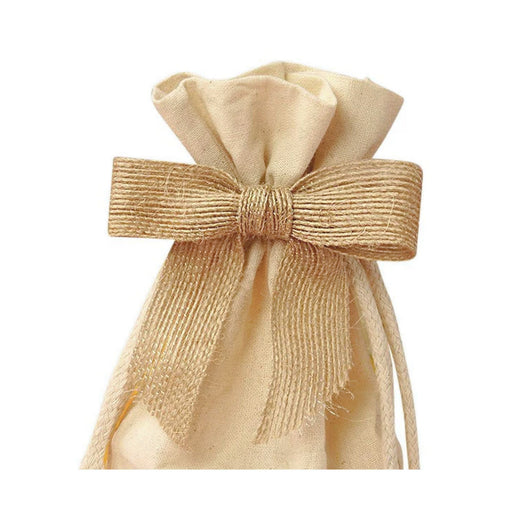 Natural Jute Bows | Rustic Tan Bows | Natural Jute Pre-Tied Bows - 3in. x 7/8in. - 12 Pieces/Pkg. (pm5825302)