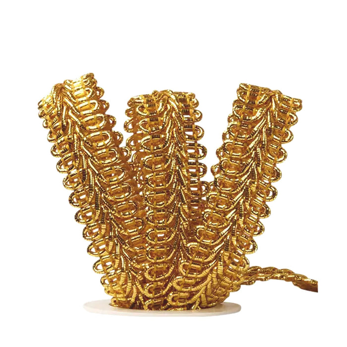 Gold Costume Trim | Metallic Gold Gimp | Gimp Braid Trim - Metallic Gold - 5/8in. x 10 Yds (pm582880259)