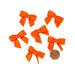 Premade Orange Bows, Orange Satin Bows - Pre-Tied - 1 3/8in. - 50 Pieces/Pkg. (pm601340)