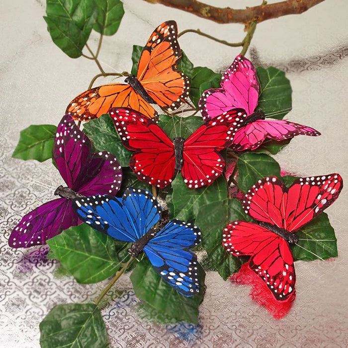 3-1/4 Colored Monarch Butterfly Decor