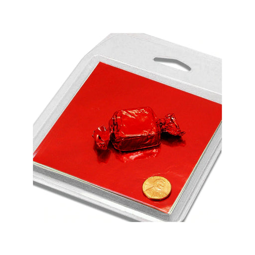 Red Wrappers for Candy | Red Candy Wrappers - Foil - Square - 3in. x 3in. - 125 Pieces/Pkg. (pm849903130)
