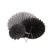 Black Paper Fans | Black Party Decor | Black Spiral Paper Fan Set - 3 Pieces/Pkg. (pm892200120)