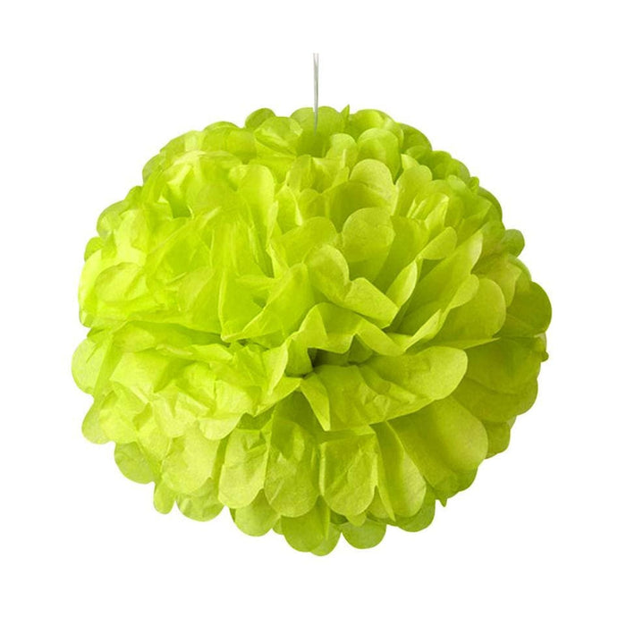 Large Lime Green Poms | Lime Green Decor | Lime Green Tissue Paper Pom Poms - 12in. - 5 Pieces/Pkg. (pm892311267)