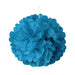 Large Teal Pom Poms | Dark Blue Poms | Peacock Blue Tissue Paper Pom Poms - 12in. - 5 Pieces/Pkg. (pm-892311274)