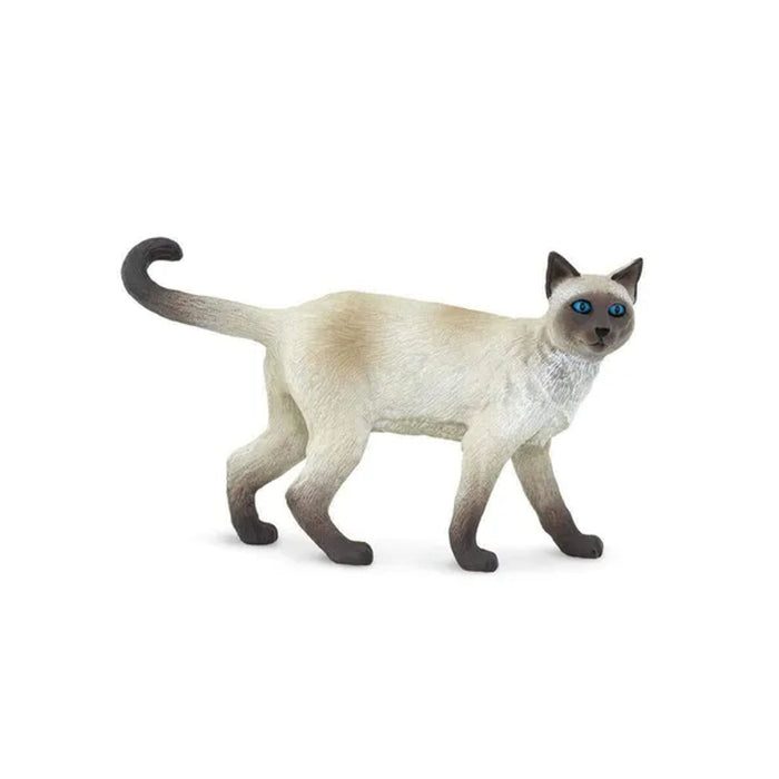 Siamese Figurine | Siamese Cat Replica | Mini Siamese Cat - 3in. x 2in. - Hard Plastic - 1 Piece (sl100061)