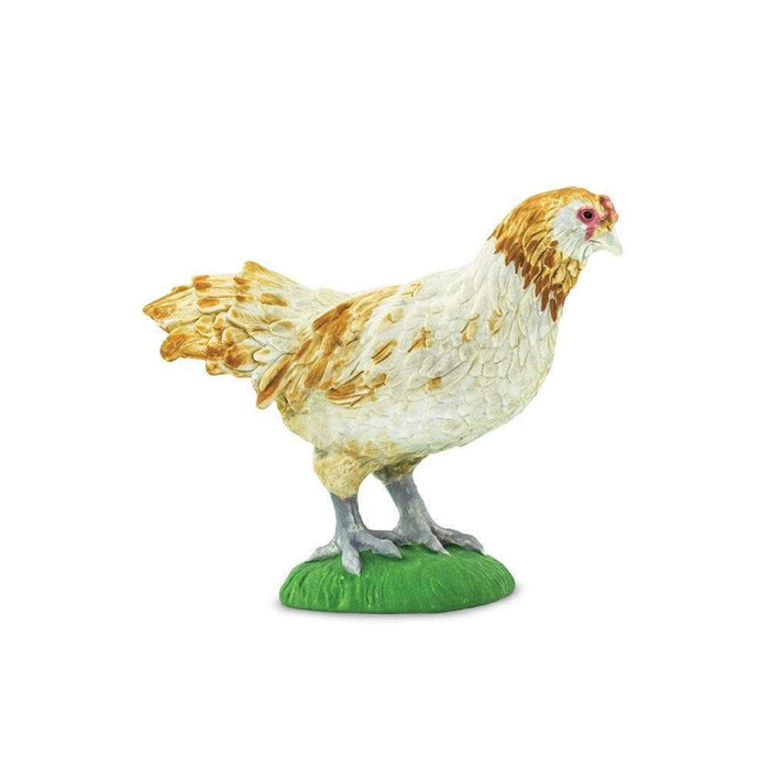 Miniature Chicken | Chicken Model | Toy Chicken | Ameraucana Chicken Figurine - 2.36in. L x 0.98in. W x 1.77in. H - 1 Piece (sl100090)