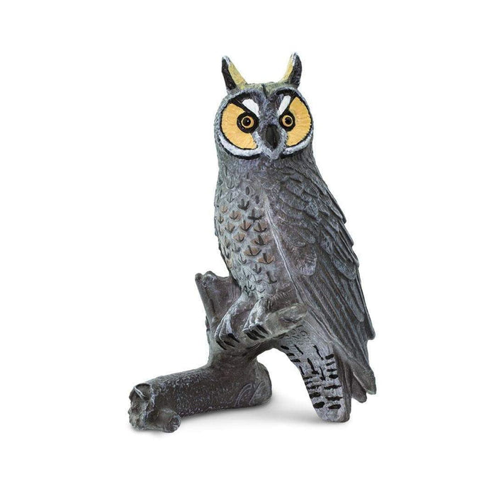 Mini Owl | Long Eared Owl Model | Toy Owl | Long Eared Owl Figurine - 1.77in. L x 1.42in. W x 2.56in. H - 1 Piece (sl100093)