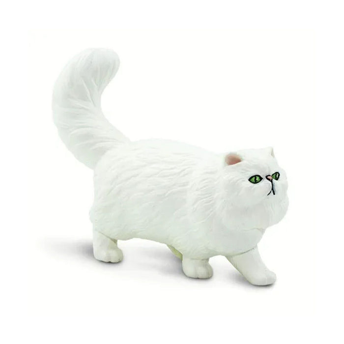 Persian Cat Figurine | Mini Persian Cat | Persian Cat Replica - 3in. x 1.25in. - 1 Piece (sl100203)