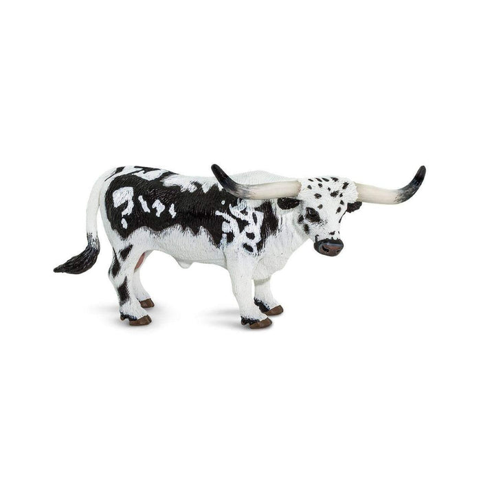 Texas Longhorn Toy | Mini Texas Longhorn | Texas Longhorn Bull Figurine - 5.5in. L x 2.4in. W x 3in. H - 1 Piece (sl100261)