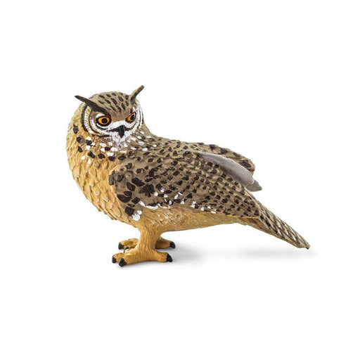 Miniature Owl | Eagle Owl Model | Toy Owl | Eagle Owl Figurine - 3.13in. L x 1.19in. W x 2.13in. H - 1 Piece (sl100364)