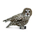 Mini Grey Owl| Great Grey Owl Figurine - Hard Plastic - 2.76in. L x 1.18in. W x 1.77in. H - 1 Piece (sl100691)