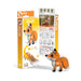 Red Fox Puzzle | Red Fox Toy | Red Fox Craft | EUGY Red Fox 3D Puzzle - Completed Size 3.11in. L x 1.46in. W x 2.91in. H (sl105653)