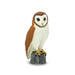 Miniature Barn Owl | Owl Model | Toy Owl | Barn Owl Figurine - 1.1in. L x 1.1in. W x 2.6in. H - 1 Piece (sl150029)