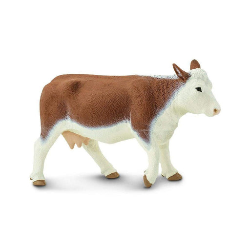 Mini Hereford Cow | Cow Figurine | Hereford Cow Figure - 5.4in. L x 1.6in. W x 2.85in. H - 1 Piece (sl160029)