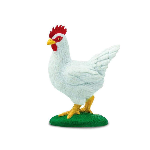 Miniature Chicken | Toy Chicken | Leghorn Chicken Figurine - 1.5in. L x 0.8in. W x 2.15in. H - 1 Piece (sl160229)