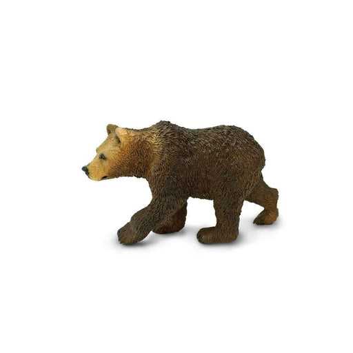 Mini Bear Cub| Grizzly Bear Cub Figurine - Hard Plastic - 3.05in. L x 0.87in. W x 1.75in. H - 1 Piece (sl181429)