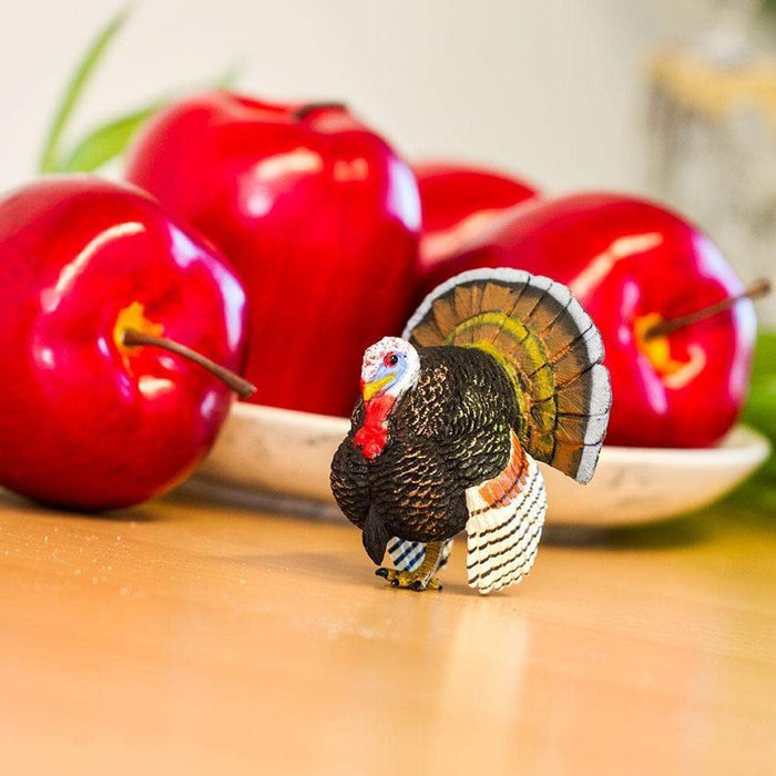 Miniature Turkey | Turkey Figurine - 2in. L x 2.35in. W x 2.8in. H - 1 Piece (sl242929)