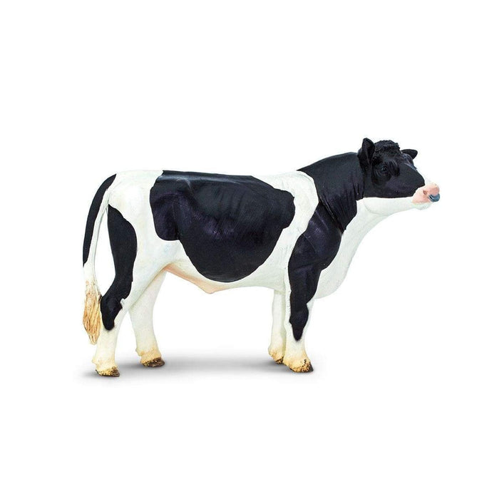 Mini Dairy Cow | Miniature Dairy Cow | Holstein Bull Figurine - Hard Plastic - 5.05in. L x 1.6in. W x 3.35in. H - 1 Piece (sl246929)