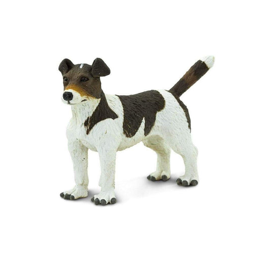 Mini Jack Russell | Miniature Terrier | Jack Russell Terrier Figurine - Hard Plastic - 2.45in. L x 0.8in. W x 1.85in. H - 1 Piece (sl254229)