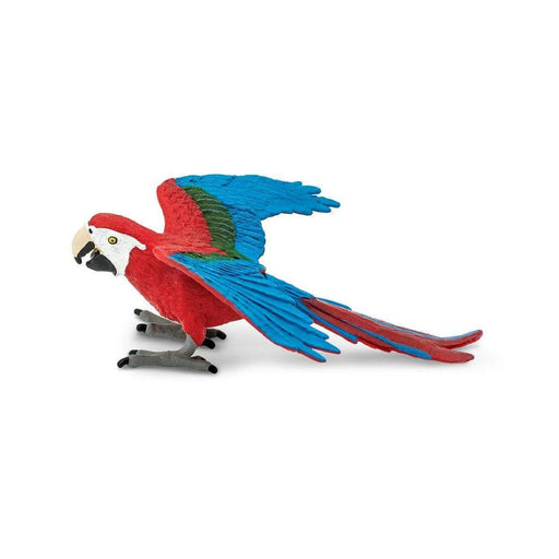 Miniature Macaw | Macaw Model | Toy Macaw | Green-Winged Macaw Figurine - 4.17in. L x 3.54in. W x 1.38in. H - 1 Piece (sl263929)