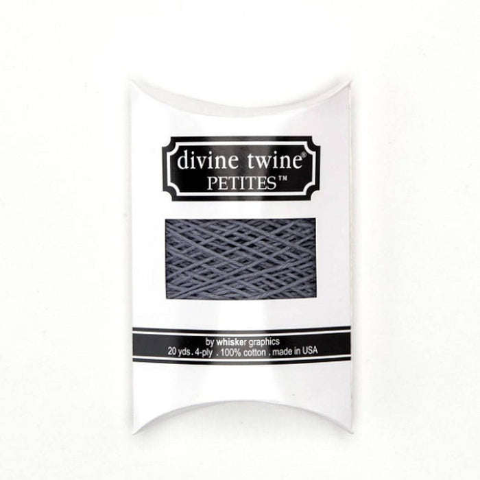 Divine Twine Petites - 100% Cotton - 4 Ply - 20 Yards - Solid Gray